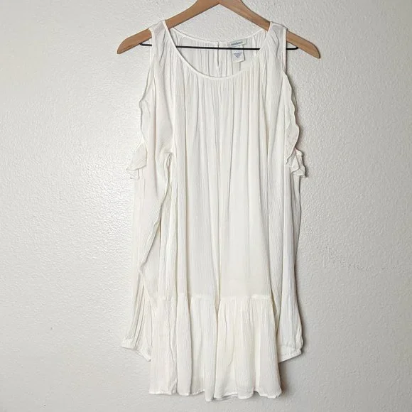 Sundance Whispered Breezes White Ruffled Top - Size Small - Picture 6 of 9